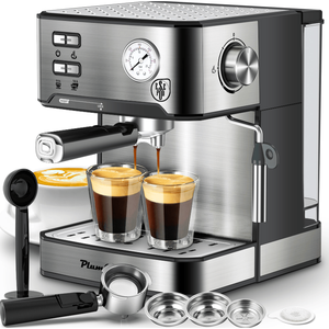 W1002P292428 Macchina per Espresso Semi-Automatica 1350W, Professionale 20 Bar, Compatibile con Cialde ESE, Serbatoio Acqua 1.5L - Product Image 4