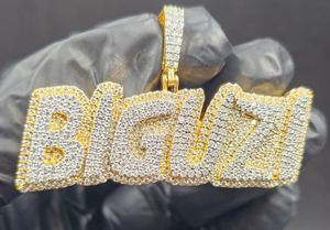 จี้โมอิสซาไนต์สองสีแบบกำหนดเอง ประดับเพชรเต็มตัว เงินแท้ 925 ชุบทอง จี้ฮิปฮอป จี้บลิงค์ จี้แร็ปเปอร์ จี้ผู้ชาย - Product Image 5