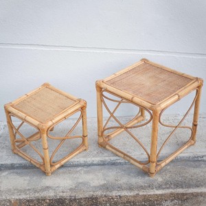 Juego de mesas de ratán con diseño nido, mesas auxiliares de café de ratán estilo bohemio, calidad superior, venta al por mayor - Product Image 6