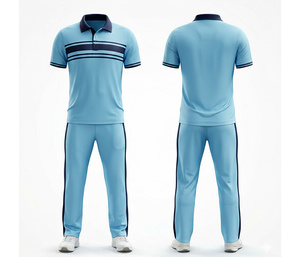Uniformes de Cricket Personalizados al por Mayor con Producción Rápida |   Uniforme de Cricket para Hombres, Mujeres y Jóvenes, Camiseta Polo y Pantalones, Conjunto Completo para Equipo - Product Image 2