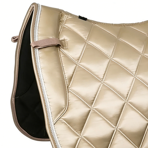 <b>Equestrian</b> Supplier Custom Made Foam Filled Satin Horse Saddle Pads for -Cob-Full Size English Dressage - Product Image 5