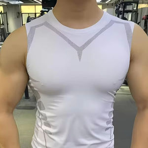 Débardeur homme en coton imprimé de haute qualité, respirant, décontracté, sans manches, indispensable pour l'été, vêtements de sport, logo personnalisé - Product Image 4