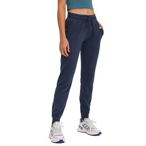 Pantalon de survêtement à séchage rapide pour l'entraînement, avec taille élastique et chevilles côtelées, à prix abordable - Product Image 1