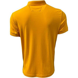 <b>Men</b>’s Golf Style <b>Yellow</b> Polo Shirt Sweat-Absorbing Piqué Fabric Casual Sportswear Top - Product Image 2