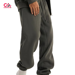 Fashionable Men's Straight Baggy <b>Trouser</b> 100% Cotton Lightweight Mid Waist Comfortable Casual Breathable Quick Dry Eco-Friendly - Product Image 2