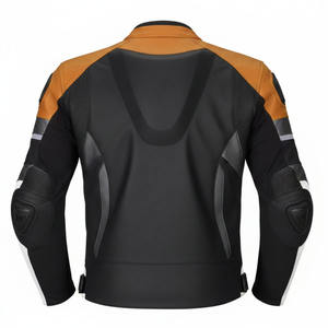 แจ็คเก็ตมอเตอร์ไซค์หนังพิมพ์ลายกันน้ำสำหรับทุกเพศทุกวัย ไซส์ใหญ่ ผลิตจากโรงงาน พร้อมผ้าคอร์ดูร่า กันลมและป้องกันการกระแทก - Product Image 2