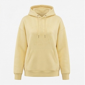 Sweat à capuche en coton pour femme, séchage rapide, coupe oversize, épaules tombantes, respirant, col imprimé, logo, hiver, couleur personnalisée - Product Image 1