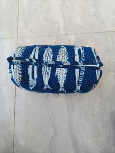 Cotton Toiletry Bag Set of 3 Quilted <b>Cosmetic</b> Organizer Travel Makeup Bag Water Resistant Travel <b>Case</b> for Women Bulk - Product Image 3