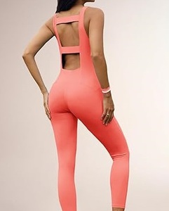 Traje de Yoga sin Costuras, Cintura Elástica, Alta Calidad, Transpirable, Sexy, Levanta Glúteos, OEM, Hecho a Medida - Product Image 5