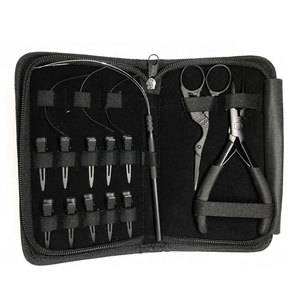 Hair Extension Tool <b>Kit</b> with Pliers for Micro Ring <b>Bead</b> Installation Removal and Loop Threader for Extensions - Product Image 6