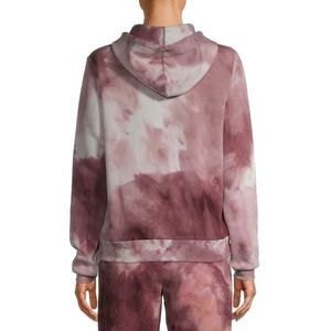 Sweat à capuche en molleton chiné pour femme, personnalisé, 80% coton peigné 20% polyester, avec logo brodé sur le devant, idéal pour l'hiver et la gym, vente en gros - Product Image 4
