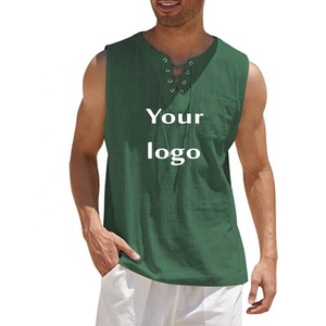 BD เสื้อกล้ามลำลองผู้ชายผ้าคอตตอน100% ไร้รอยต่อเสื้อแขนกุดใส่สบายสีพื้นขนาด L-5XL - Product Image 5