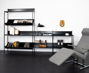 Black Metal 4-Layer <b>Storage</b> Shelving <b>Unit</b> for Kitchen, Garage & Living Room - Product Image 4