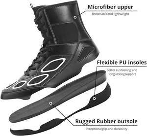 Zapatos de Lucha Libre para Hombre, Zapatos de Boxeo, Zapatillas Deportivas de Caña Alta, Botas de Lucha Libre - Product Image 5