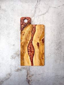 Tabla de Cortar de Madera de Primera Calidad con Acabado de Resina con Diseño de Olas Oceánicas, Aspecto Atractivo, Accesorios de Cocina - Product Image 3