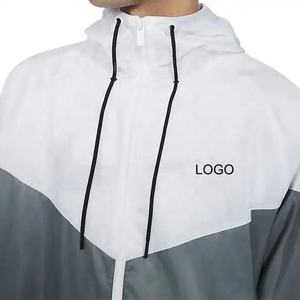 Custom Logo Men's <b>Waterproof</b> Windbreaker <b>Jacket</b> Lightweight Hooded Outdoor Sportswear Color Block Windproof Running <b>Jacket</b> - Product Image 4