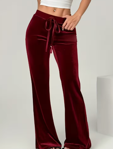 Hardhoodi Interination Women Sporty High Waist Print <b>Flare</b> <b>Leggings</b> Elastic Waist Full Length Yoga Workout Trousers Pockets Four - Product Image 1