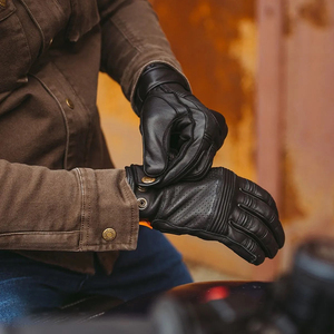Gants de course professionnels à doigts entiers, antidérapants, compatibles écran tactile, en cuir, pour sports décontractés, fêtes et moto - Product Image 6