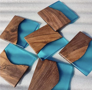 Best Selling Creative Resin Coasters Epoxy Drink Cup Mats for Plates <b>Tea</b> Drinks-<b>Set</b> of Pads for Weddings & Parties - Product Image 3