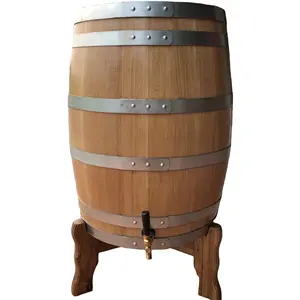 Custom Solid Pine Wooden Wine Barrel For Whiskey Rum Bourbon Tequila Beer Wood Barrel For Wine Made In Vietnam Factory OEM/ODM