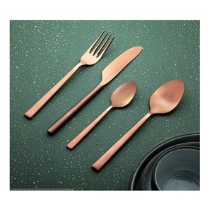 Juego de Cucharas Decorativas de Lujo, 4 Piezas, Acero Inoxidable Dorado y Oro Rosa, Duraderas, Aptas para Lavavajillas, para Regalo - Product Image 6