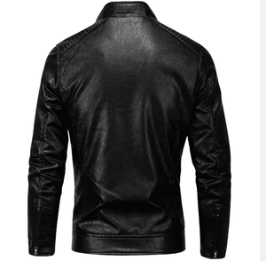แจ็คเก็ตหนังแกะแท้สำหรับผู้ชายรุ่นใหม่ล่าสุด - Product Image 2