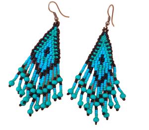 Boucles d'oreilles brodées à la mode, boucles d'oreilles multi-perles personnalisées, bijoux de fête pour femmes au meilleur prix, boucles d'oreilles à perles - Product Image 1