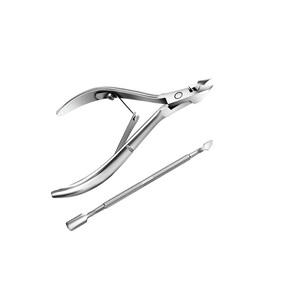 ที่ดันหนังกำพร้าและตัดเล็บสแตนเลสสตีลสีโรสโกลด์แบบใช้ซ้ำได้สองด้าน พร้อมกล่องเก็บอุปกรณ์ทำเล็บมือและเล็บเท้า ใช้งานได้ตลอดชีพ - Product Image 4