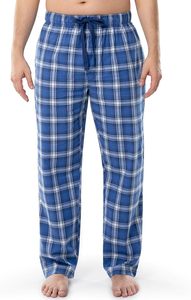 OEM Custom Logo Direct Factory Wholesale <b>Men's</b> 100% Cotton Plaid Trouser Adult Drawstring Waist Sleepwear Lightweight Pajamas - Product Image 2