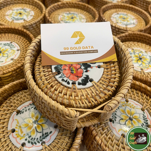 Plateau en rotin tressé, matériau en rotin naturel, pour la placement des boissons sur table, décoration intérieure, artisanat du Vietnam, export, fournitures hôtelières - Product Image 4