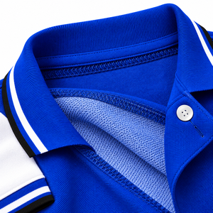 เสื้อโปโลสีน้ำเงินกรมท่า-ขาวสำหรับผู้ชาย แบรนด์ Phi Beta Sigma ปักลายตราสัญลักษณ์แบบนูน ตัวอักษรแบบนูน แขนสั้น คอปก เสื้อผ้าสำหรับสมาคมนักศึกษา - Product Image 6