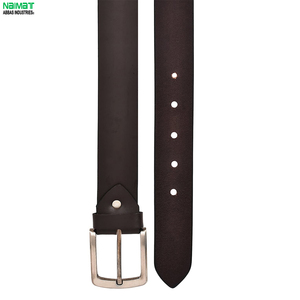 Cinturón Formal de Cuero Genuino NAMAT, Piel de Vaca, Color Sólido, Hebilla Rectangular Plateada, Cinturón de Vestir Duradero para Hombre - Product Image 6