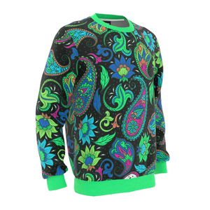 Sudadera de terciopelo personalizada de alta calidad para hombre, Jogger de cuello redondo de algodón con impresión Digital, felpa teñida lisa en blanco para invierno - Product Image 2