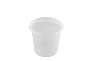 Conteneur à soupe en plastique transparent jetable, recyclable, micro-ondable, 24 oz, en PP, avec couvercle anti-fuite, pour restaurant et voyage - Product Image 3