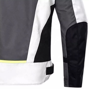 Chaqueta de Motocicleta SA.PRO para Hombre, Manga Larga, Cordura, Impermeable, Transpirable, con Bloques de Color, Resistente al Viento, Gris, Blanco, Amarillo, Logotipo Frontal - Product Image 6