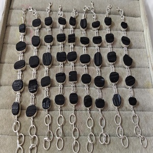 Pulsera de Cuentas de Ónix Negro de Súper Calidad, Hermosas Cuentas de Cristal Natural, Piedras Semipreciosas, Gemas al por Mayor - Product Image 2