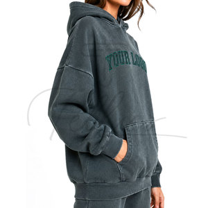 Sudadera con Capucha de Alta Calidad para Mujer, con Logotipo Personalizado, Talla Grande, Cómoda, Estilo Urbano, de Felpa - Product Image 4