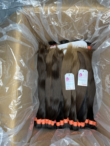 100% VIRGIN HUMAN BULK RAW <b>HAIR</b> Cuticles Intact and Are Aligned Unidirectional From <b>Root</b> to Tip Completely Right - Product Image 4
