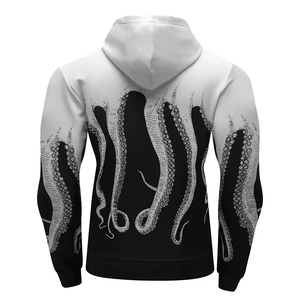 Sweat à capuche unisexe imprimé 100% coton écologique avec logo personnalisé, sublimation hivernale, vêtements pour hommes - Product Image 2