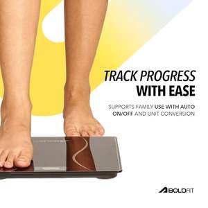 Pèse-personne numérique pour la maison, pèse-personne pour le corps humain, écran LCD, capacité de pesée maximale 180 kg, portable, verre trempé - Product Image 4