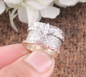 Anillo de Abeja de Plata de Ley 925, Anillo de Abeja para Mujer, Joyería Minimalista y Delicada, Apilable, Venta al por Mayor - Product Image 3