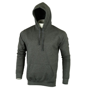 Sweat-shirt à capuche zippé gris pour homme, coupe classique, couleur unie, vêtement décontracté pour l'automne, tissu en molleton français - Product Image 6