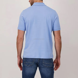 Camiseta Polo para Hombre de Color Sólido Cómoda de Secado Rápido MOQ Bajo Camiseta Polo 100% Algodón para Hombre - Product Image 4
