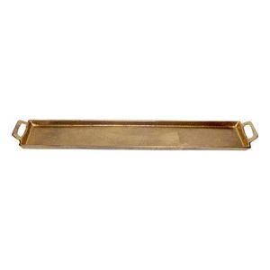 <b>Brass</b> serving tray decorative <b>antique</b> style sturdy construction suitable for serving coffee tea snacks home decor - Product Image 4