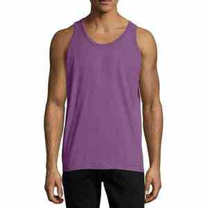Top Quality OME Breathable Light <b>Purple</b> Color Anti-Pilling Tank Top For Gym Sleeveless Sportswear Singlet Workout Men's Tank Top - Product Image 2