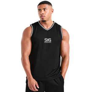 Men's <b>Workout</b> <b>Tank</b> <b>Top</b> Sleeveless Athletic T Shirt Breathable Gym Fitness Vest Quick Dry Summer Sportswear Custom Print Clothing - Product Image 1