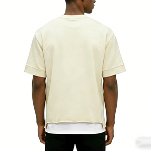 Camiseta Extra Grande para Hombre, 180GSM, 100% Algodón, con Bajo sin Rematar, Impresión Personalizada - Product Image 2