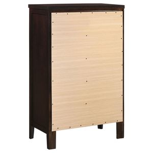 Comò elegante a 5 cassetti Payton Warm Brown con finitura marrone caldo - Product Image 5
