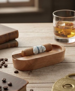 Handmade Classic European Design <b>Portable</b> Square Wooden Eco-Friendly Smokeless Home <b>Ashtray</b> - Product Image 1