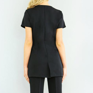 Tunique d'uniforme de salon de beauté et de spa unisexe personnalisée avec tissu respirant 65% polyester 35% coton - Product Image 6